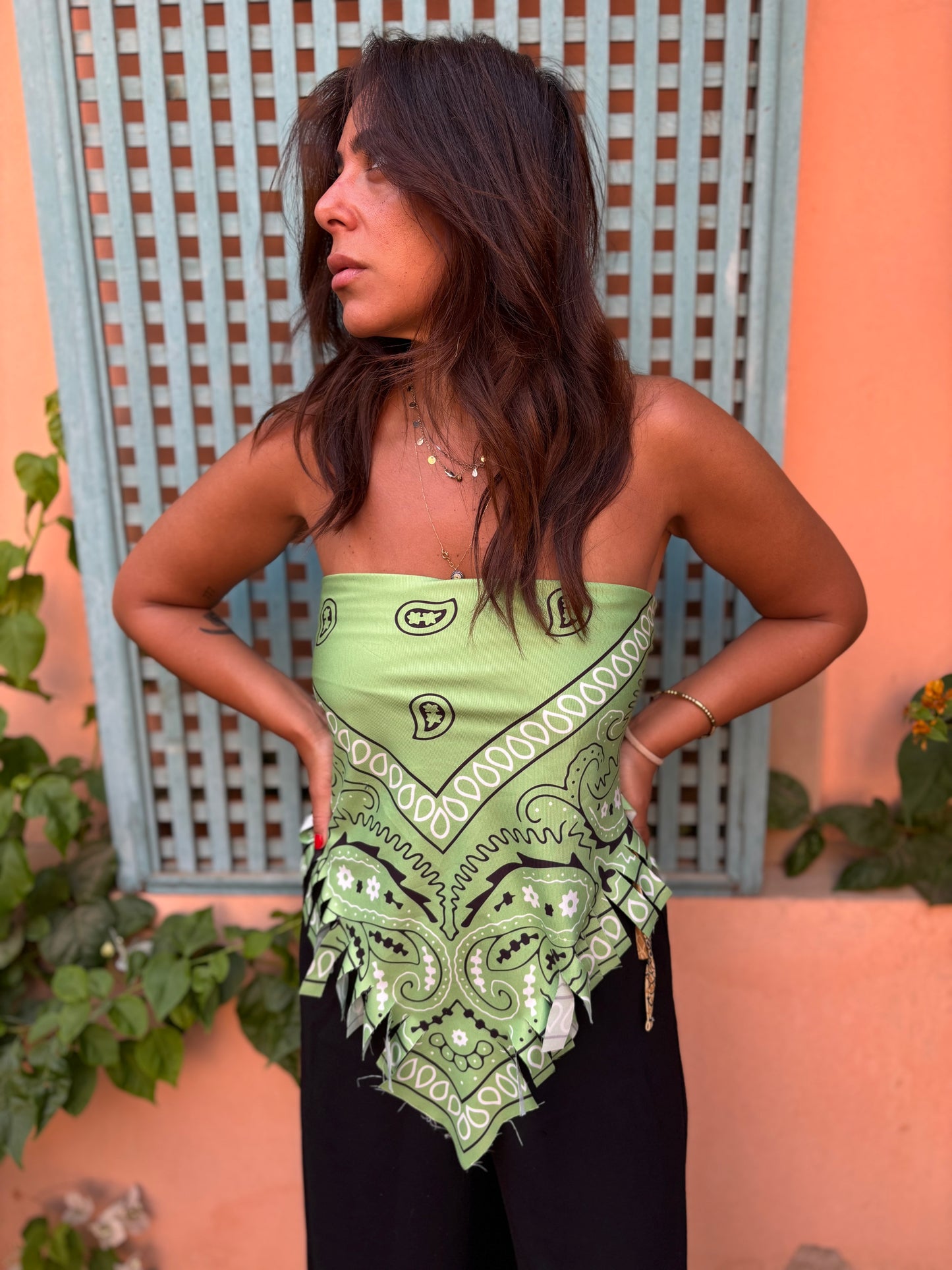 Paisley bandana top