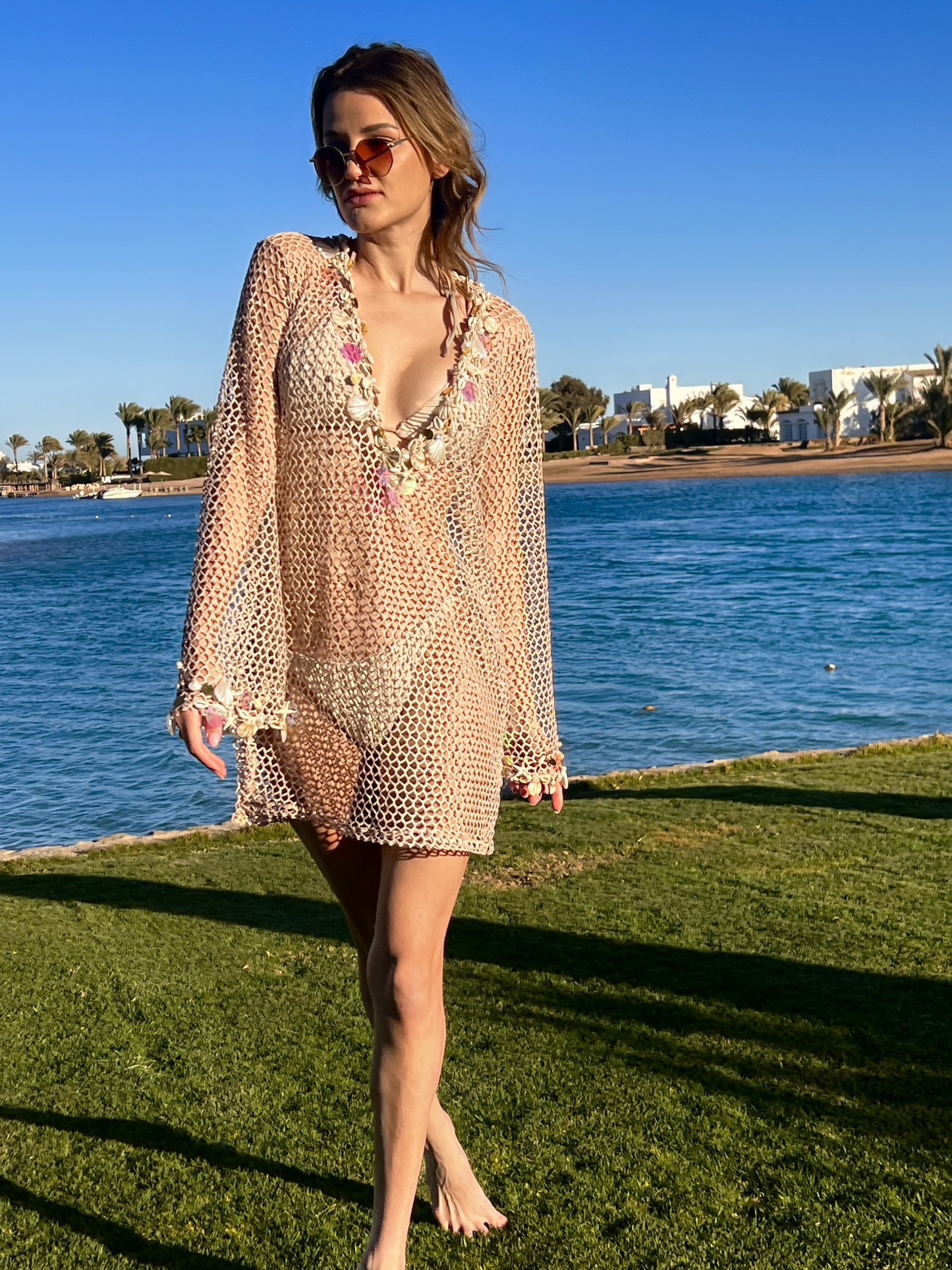 Shells mesh Dress