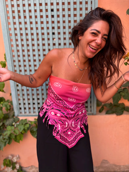 Paisley bandana top