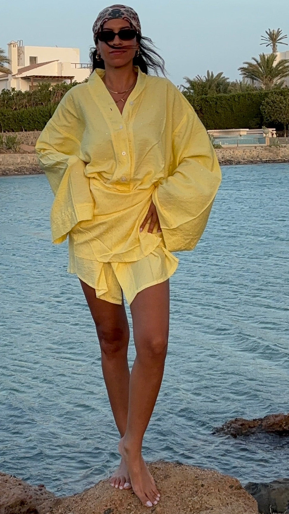 Soleil wrap shirt