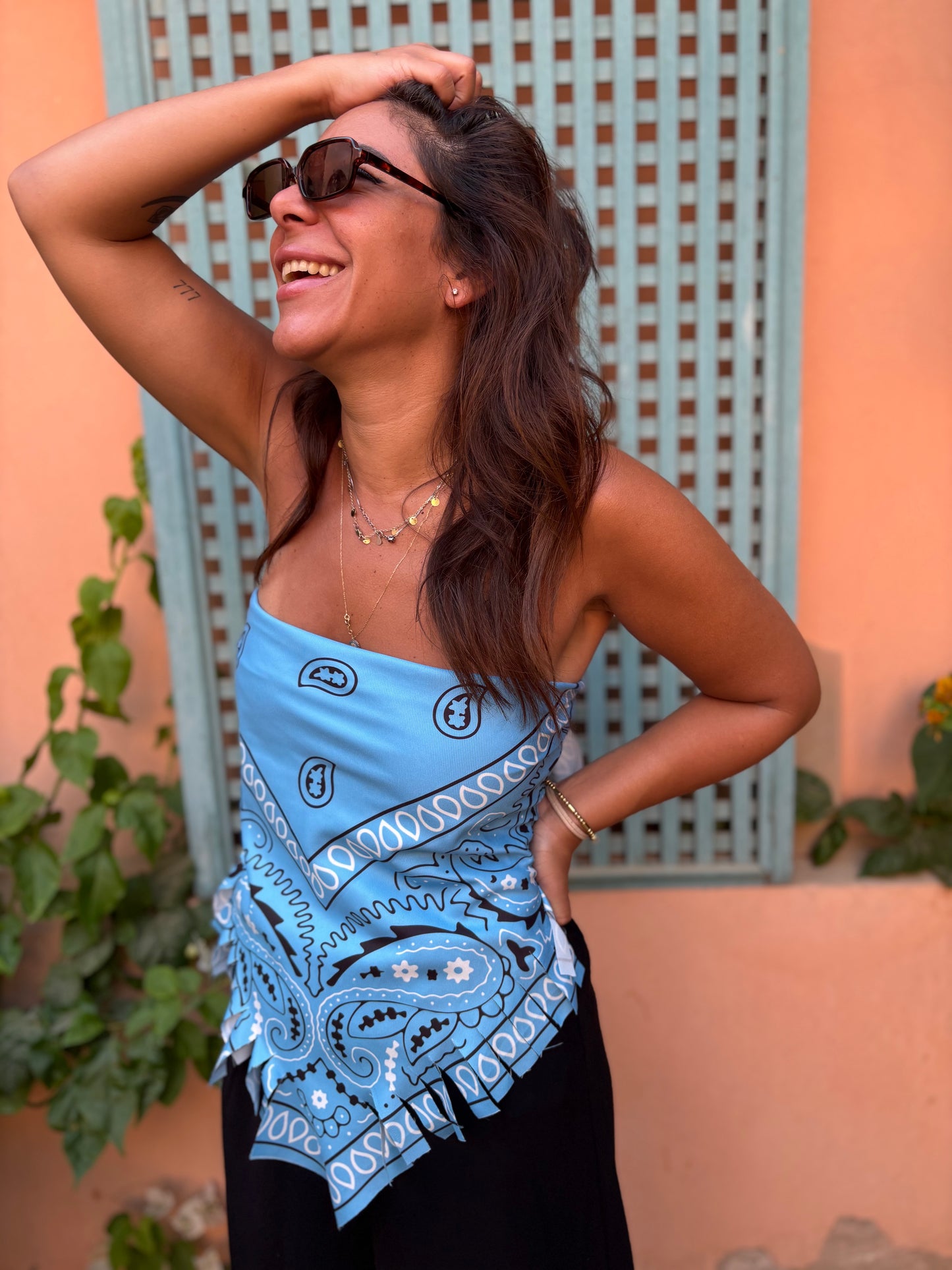 Paisley bandana top