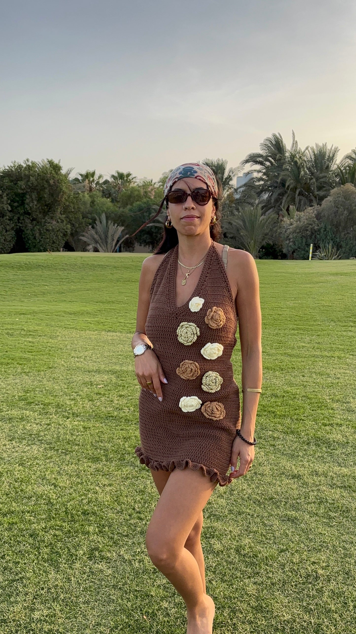 Crochet flower Dress